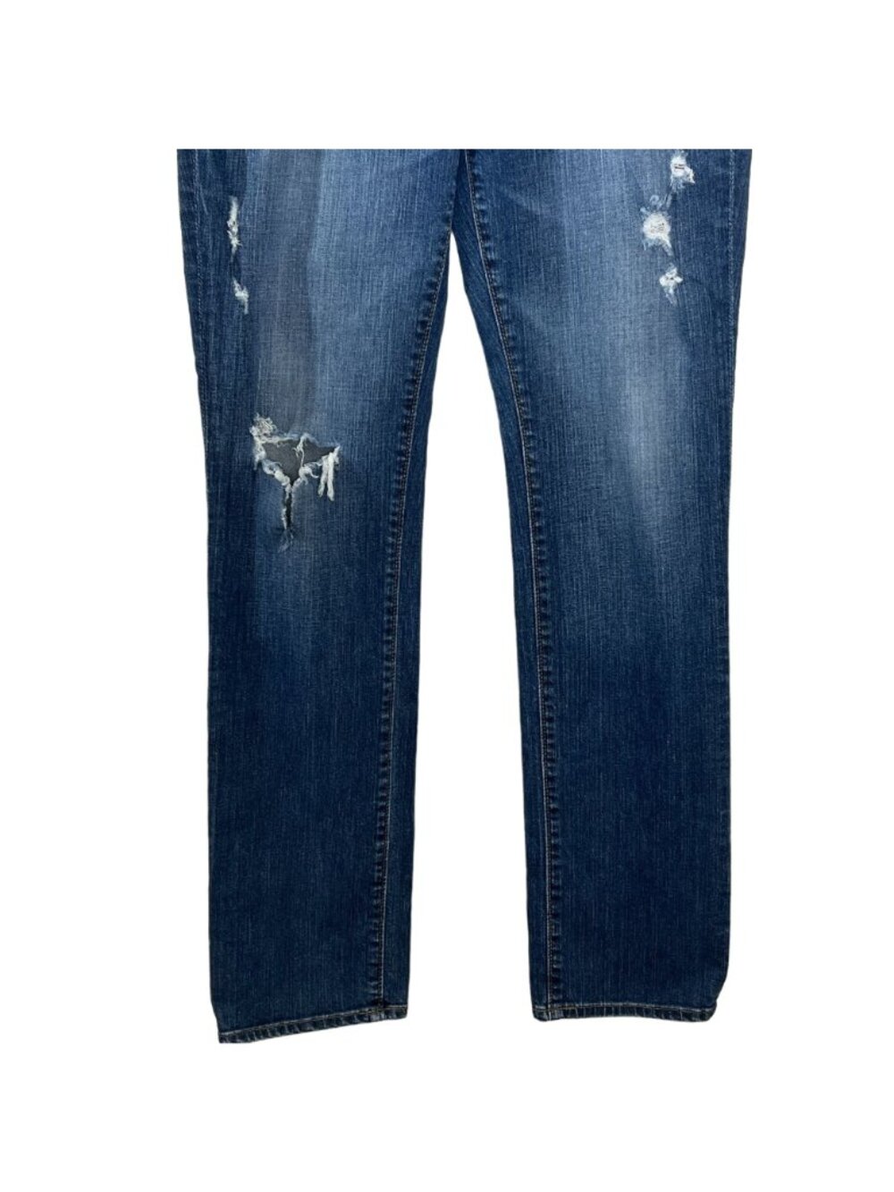 Big Star Kate Relaxed Straight Distressed Jeans 28R Medium Wash Denim - Picture 3 of 12